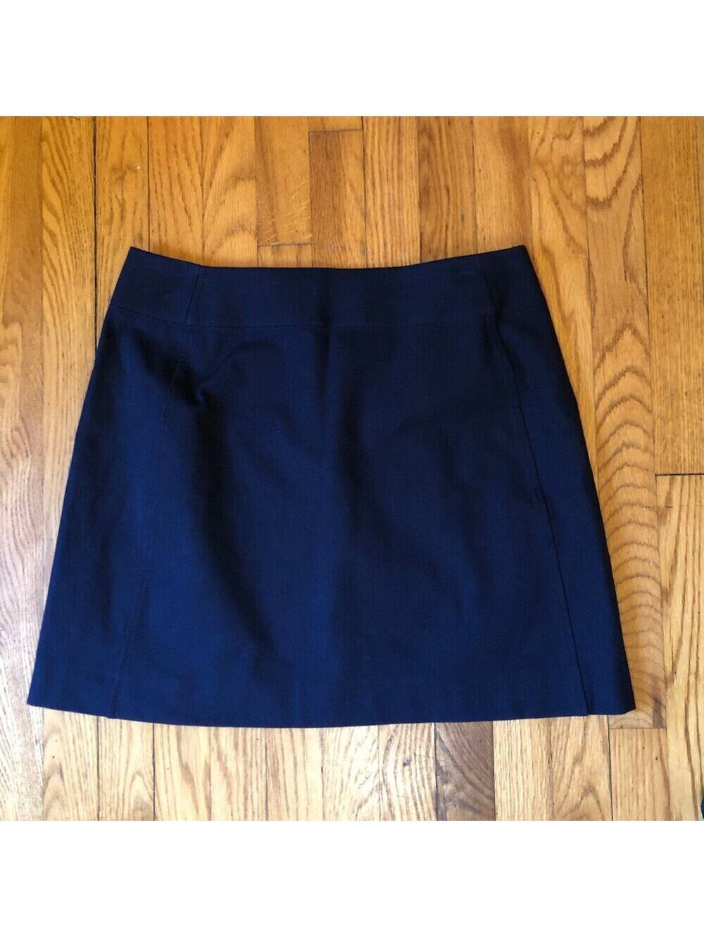 M.M. Lafleur Women's Basic Black Mini Skirt Back Zipper Closure - Size 12